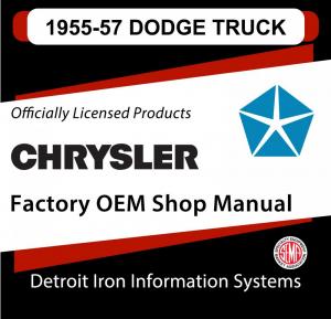 1955 Dodge Light Duty Truck Shop Manual & 1956-1957 Supplement CD