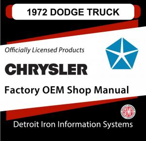1972 Dodge Light Duty Truck Shop Manual CD