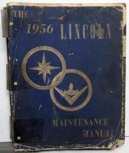 1956 Lincoln Dealer Service Shop Manual Repair Maintenance Original