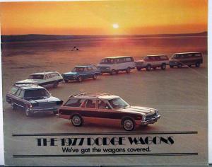 1977 Dodge Wagons Aspen Monaco Sportsman Ramcharger Sales Brochure Original