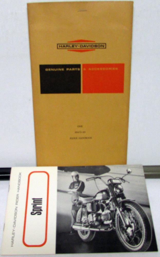1969 Harley Davidson Motorcycle Sprint SS Riders Hand Book Owners Manual NOS
