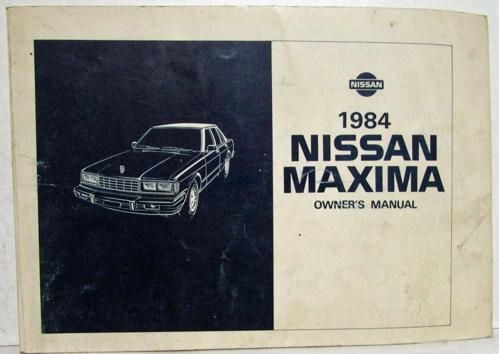 1984 Nissan Maxima Owners Manual