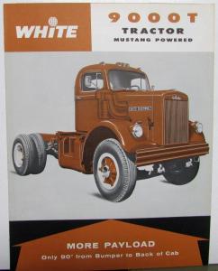 1959 White Tractor 9000T Specifications Dimensions Sales Brochure Original