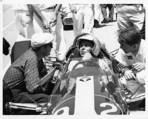 1963 Ford Powered Lotus at Indy Press Photo and Release 0408 - Clark and Chapman