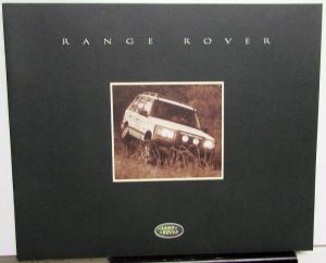 1999 Land Rover Range Rover Fall Product Review Sales Brochure