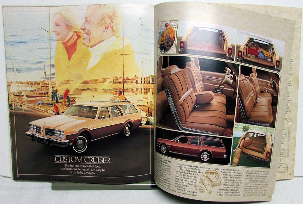 1978 Oldsmobile Prestige Sales Brochure 98 Delta 88 Toronado Custom Cruiser