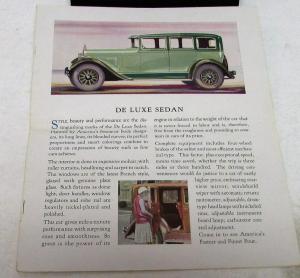 1928 Dodge Brothers Dealer Sales Brochure The New Dodge Four