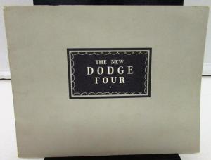 1928 Dodge Brothers Prestige Dealer Sales Brochure New Dodge Four Grey Cover