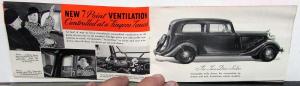 1934 Dodge Dealer Pocket Sales Brochure The New Bigger Dodge Sedan Coupe