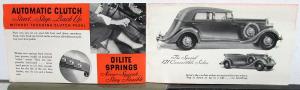 1934 Dodge Dealer Pocket Sales Brochure The New Bigger Dodge Sedan Coupe