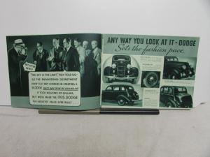 1935 Dodge Dealer Sales Brochure Candid Camera Shots Greentone Sedan Coupe