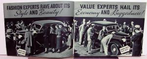 1935 Dodge Dealer Sales Brochure Candid Camera Shots Greentone Sedan Coupe