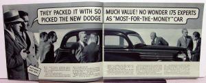 1935 Dodge Dealer Sales Brochure Candid Camera Shots Greentone Sedan Coupe