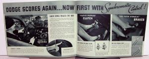 1935 Dodge Dealer Sales Brochure Candid Camera Shots Greentone Sedan Coupe