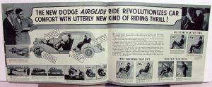 1935 Dodge Dealer Sales Brochure Candid Camera Shots Greentone Sedan Coupe