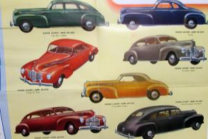 Original 1940 Dodge Dealer Color Sales Brochure Folder Luxury Liner Sedan Coupe