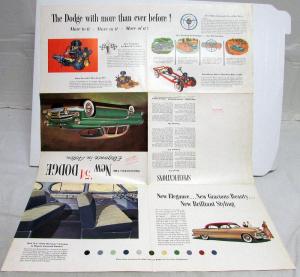 1954 Dodge Dealer Color Sales Brochure Folder Royal V-8 Coronet Original