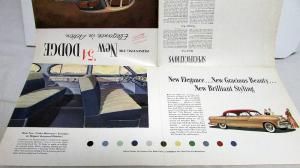 1954 Dodge Dealer Color Sales Brochure Folder Royal V-8 Coronet Original