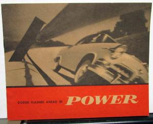 1955 Dodge Dealer Brochure Red Ram V8 & Super Red Ram Power