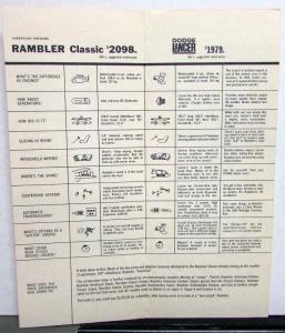 1962 Dodge Dealer Sales Brochure Lancer vs Rambler Classic Comparison