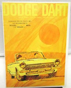 1964 Dodge Dart Prestige Dealer Color Sales Brochure GT 270 170