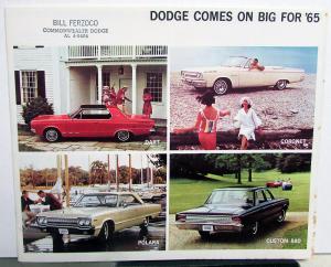 1965 Dodge Dealer Color Sales Brochure Full Line Dart Coronet Polara Custom 880