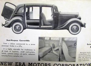 1935 Ford Dealer Brochure Ambulance Conversion V8 LeBaron Original