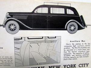 1935 Ford Dealer Brochure Ambulance Conversion V8 LeBaron Original