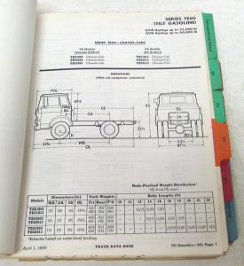 Original 1969 Chevrolet Truck Data Book Features Specs El Camino Pickup HD Van