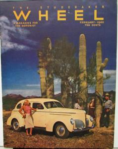 1940 Studebaker Wheel Magazine Februay Issue Sales Brochure Original