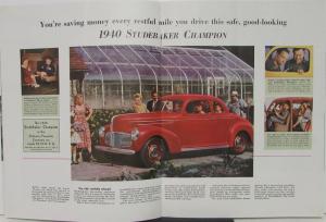 1940 Studebaker Wheel Magazine Februay Issue Sales Brochure Original