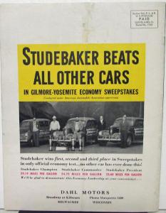 1940 Studebaker Wheel Magazine Februay Issue Sales Brochure Original