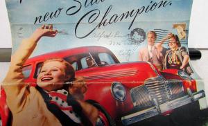 1939 Studebaker Champion Sedan Coupe Custom Color Sales Brochure Original