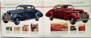 1940 Chevrolet Coupe Sedan Cabriolet CANADIAN Color Sales Brochure Mailer Orig