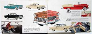 1955 Chevrolet Belair One Fifty Two Ten V8 Six Color Sales Brochure Original