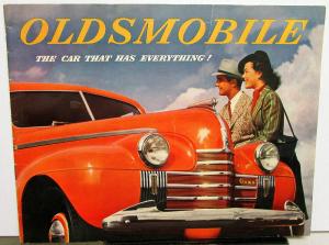 1940 Oldsmobile Series 60 70 90 Original Color Sales Brochure