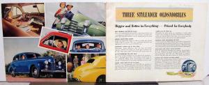 1940 Oldsmobile Series 60 70 90 Original Color Sales Brochure