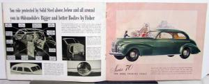 1940 Oldsmobile Series 60 70 90 Original Color Sales Brochure