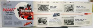 1950 Oldsmobile Rocket Engine Hydra-Matic Drive Sales Brochure Folder Original