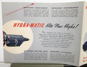 1950 Oldsmobile Rocket Engine Hydra-Matic Drive Sales Brochure Folder Original