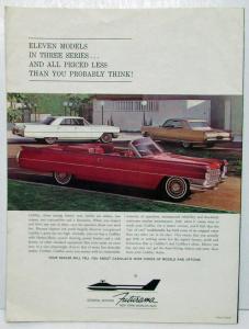 1964 Cadillac Sales Brochure Futurama New York Worlds Fair GM Display Handout