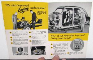 1946 Plymouth Sales Brochure Original 50 New Improvements