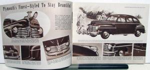 1942 Plymouth Special Deluxe and Deluxe Models Sales Brochure Original