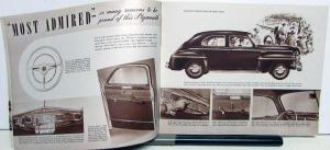 1942 Plymouth Special Deluxe and Deluxe Models Sales Brochure Original