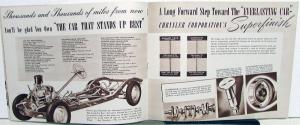 1942 Plymouth Special Deluxe and Deluxe Models Sales Brochure Original