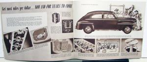 1942 Plymouth Special Deluxe and Deluxe Models Sales Brochure Original