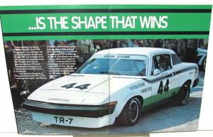 1977 Triumph TR7 Specs Features British Leyland Original Sales Brochure Rare