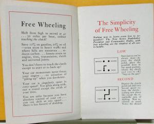 1930 Studebaker Free Wheeling President Commander 8 Sales Brochure Original