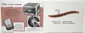 1947 Studebaker Motoring Accessories  Sales Brochure Catalog Original