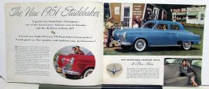 1951 Studebaker Champion & Commander & Land Cruiser XL Sales Brochure Original